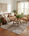 Desert Nomad Terrace Collection Area Rug - Sahara (Brown) Rectangle Brown  lifestyle 23