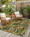Seaside Blooms Collection Area Rug -  Sorrento Rectangle Green  lifestyle 5
