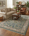 Persian Elegance Collection Area Rug -  Kerman (Blue) Rectangle Blue  lifestyle 19