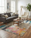 Chromatic Oasis Collection Area Rug -  Azure Rectangle Beige  lifestyle 13