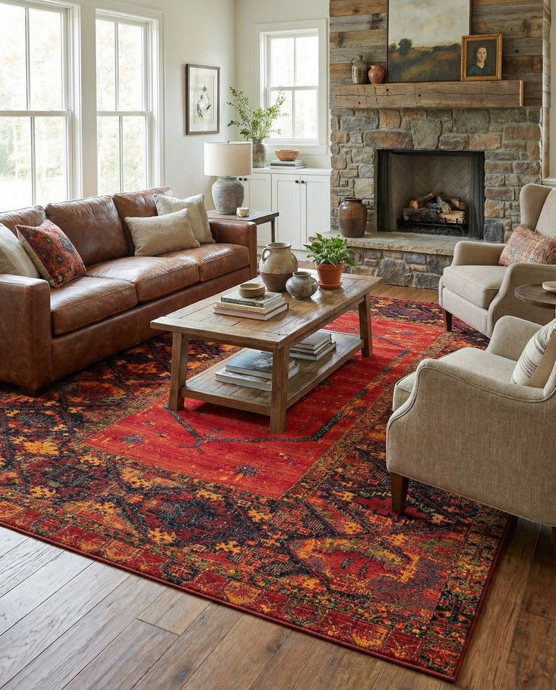 Safari Escape Rugs Collection Area Rug - Serengeti Rectangle Multi  lifestyle 30
