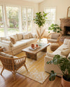 Desert Nomad Terrace Collection Area Rug - Sahara (Yellow) Rectangle Yellow  lifestyle 6