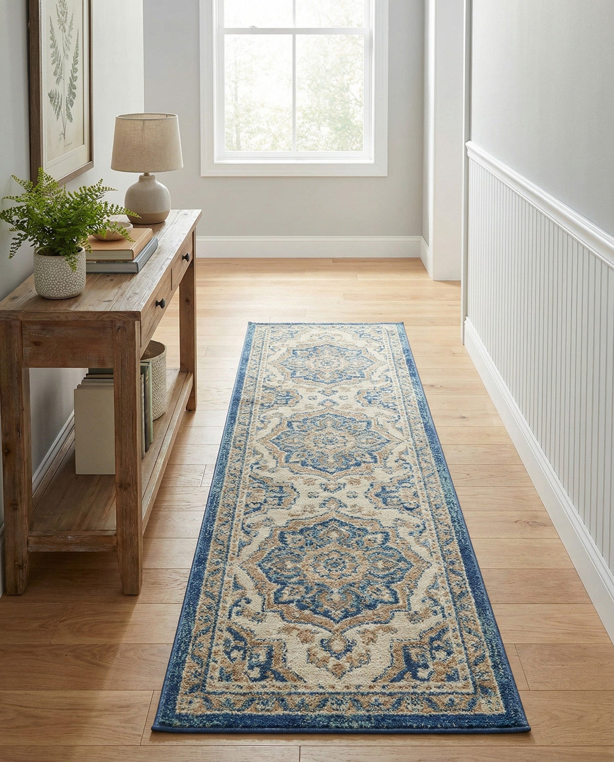 Cambridge Classics Collection Area Rug -  Magdalene (Cream) Runner Cream  lifestyle 86