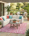 Savannah Escape Collection Area Rug -  Amazon (Magenta) Square Magenta  lifestyle 44