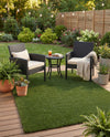 Meadow Retreat Collection Area Rug - Glen Rectangle Green  lifestyle 50