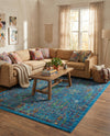 Caribbean Cove Collection Area Rug -  Tobago Rectangle Navy Blue  lifestyle 16
