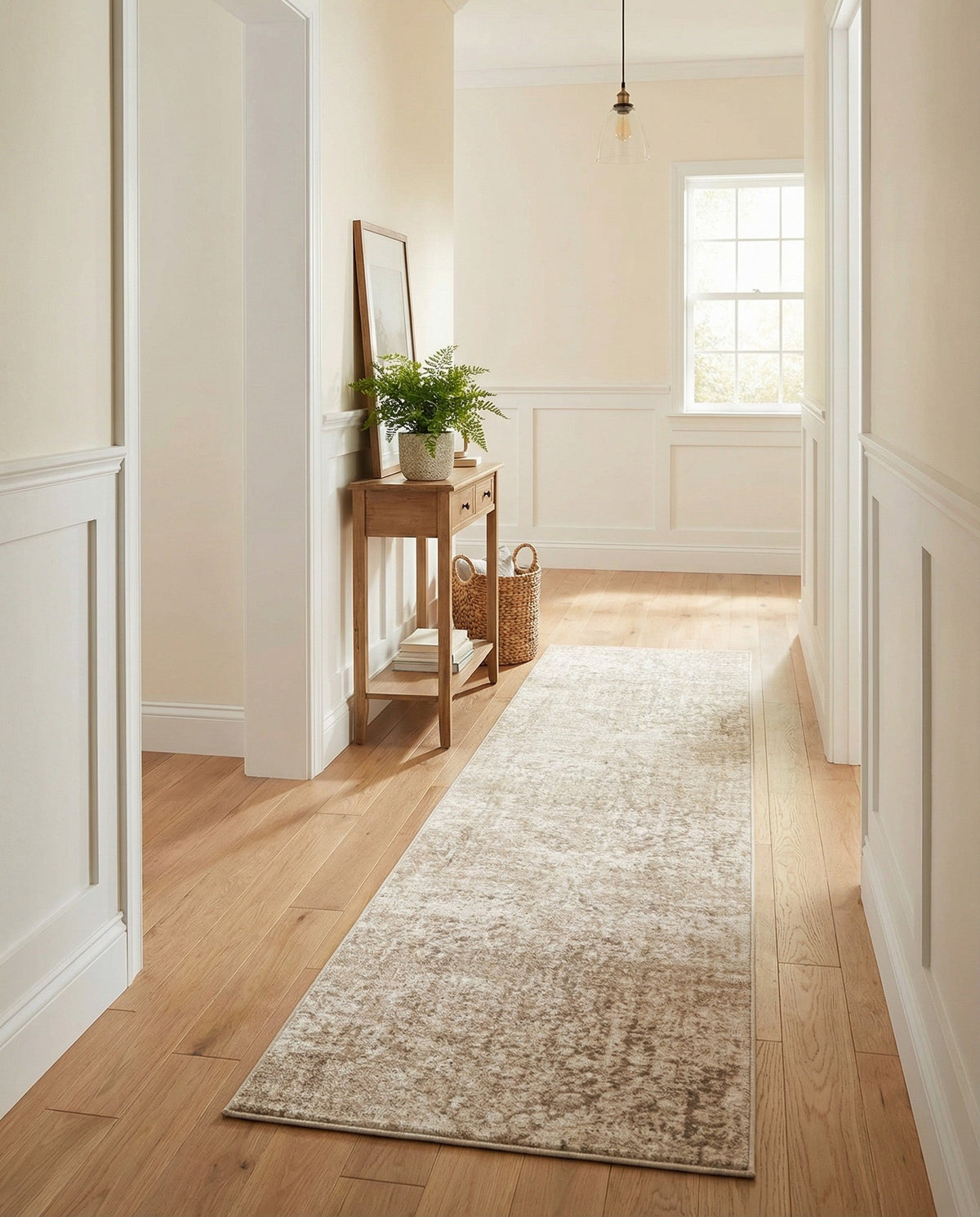 Coastal Manor Collection Area Rug -  Wavecrest Runner Beige  lifestyle 112