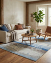 Zagros Shades Collection Area Rug -  Behbahan Square Blue Gray  lifestyle 67