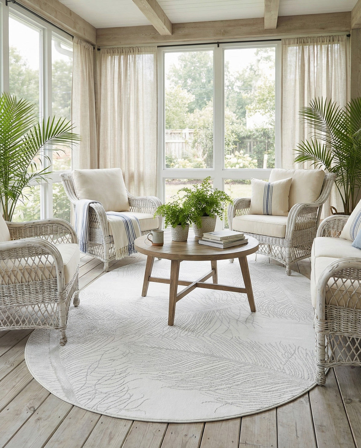 Bloomsbury Elegance Collection Area Rug -  Westminster Oval Ivory  lifestyle 84