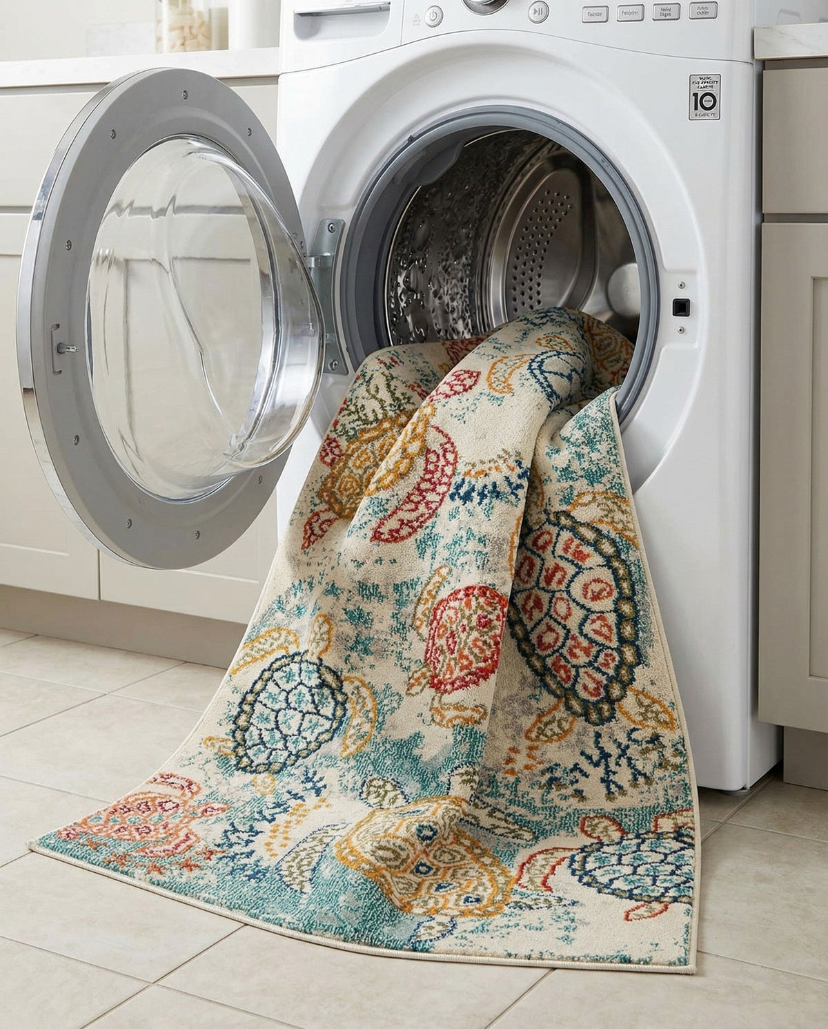 Sorrento Shores Collection Area Rug -  Massa Rectangle Beige  lifestyle 13