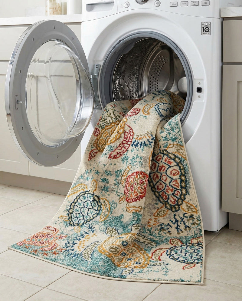 Sorrento Shores Collection Area Rug -  Massa Rectangle Beige  lifestyle 13