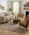 Sanctuary Retreat Collection Area Rug -  Oasis Rectangle Chocolate Brown  lifestyle 31