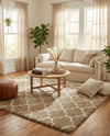 Casablanca Comfort Collection Area Rug -  Atlas Rectangle Taupe  lifestyle 30