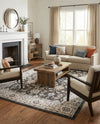 Savannah Elegance Collection Area Rug - Augusta (Fume Gray) Rectangle Fume Gray  lifestyle 11