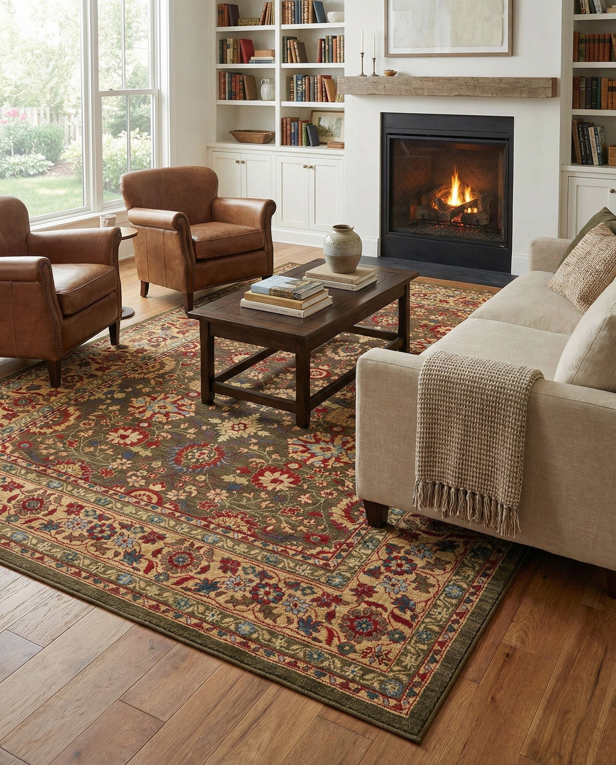 Chelsea Elegance Collection Area Rug -  Osterley Rectangle Light Brown  lifestyle 49