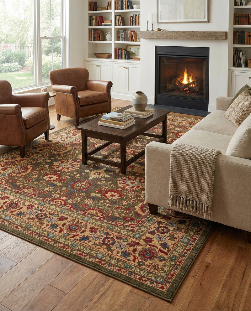 Chelsea Elegance Collection Area Rug -  Osterley Rectangle Light Brown  lifestyle 49