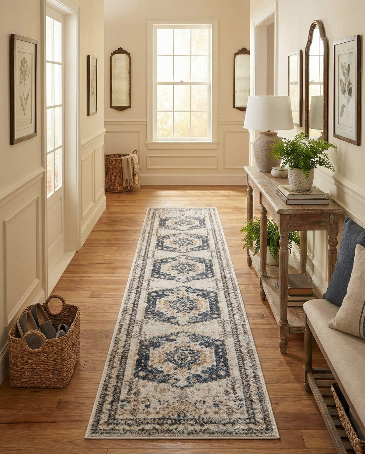 Cambridge Classics Collection Area Rug -  Pembroke (Cream) Runner Cream  lifestyle 88