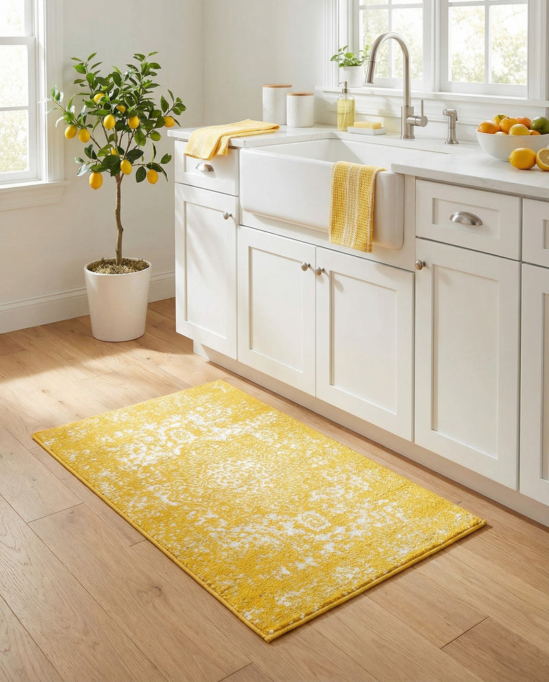 Georgetown Rugs Collection Area Rug - Dupont (Yellow) Rectangle Yellow  lifestyle 23