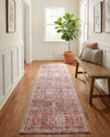 Vintage Memories Collection Area Rug -  Flashback Runner Ivory and Pink  lifestyle 48
