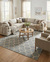 Lattice Gardens Collection Area Rug -  Bloomfield (Light Gray) Rectangle Light Gray  lifestyle 9