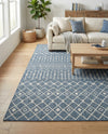 Savannah Pergola Collection Area Rug -  Pergola (Blue) Rectangle Blue  lifestyle 27