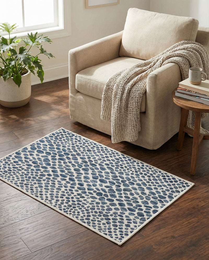 Urban Oasis Rugs Collection Area Rug -  Terrace (Blue) Rectangle Blue  lifestyle 25