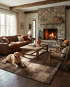 Autumn Meadow Collection Area Rug -  Harvesthill Rectangle Brown  lifestyle 6