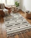 Sonoran Collection Area Rug - Montezuma Rectangle Charcoal  lifestyle 67