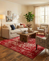 Georgetown Rugs Collection Area Rug - Dupont (Red) Rectangle Red  lifestyle 16
