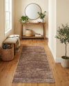 Sahara Essence Collection Area Rug - Oasis (Brown) Runner Brown  lifestyle 39