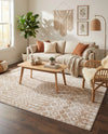 Marrakech Lattice Collection Area Rug - Medina (Beige) Rectangle Beige  lifestyle 23