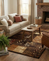 Bistro Lounge Collection Area Rug -  Affogato Rectangle Brown  lifestyle 26