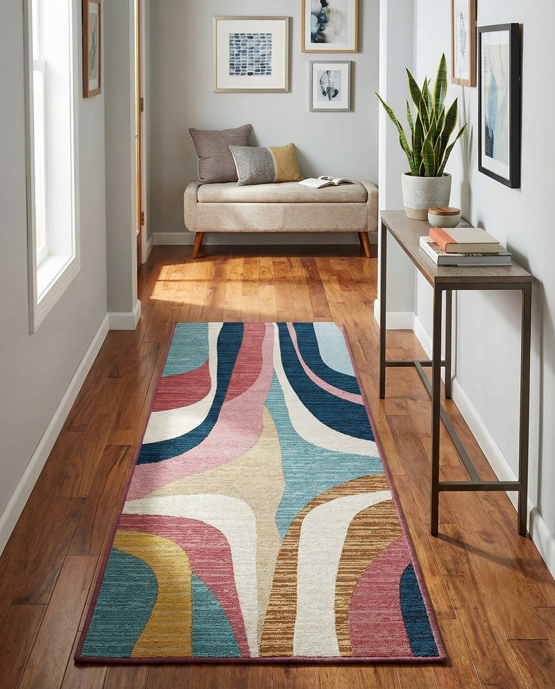 Urban Terrace Collection Area Rug - Venice Runner Multi  lifestyle 61