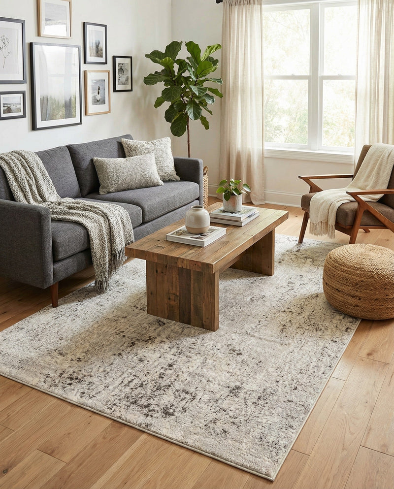 Aegean Elegance Collection Area Rug -  Paros Rectangle Gray  lifestyle 22