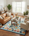Caribbean Terrace Collection Area Rug -  Tobago Rectangle Ivory  lifestyle 29