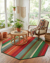 Urban Terrace Collection Area Rug -  Canopy Octagon Multi  lifestyle 27