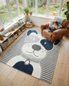 Wonder Tykes Collection Area Rug -  Magicgrove Rectangle Blue and Gray  lifestyle 4