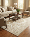Sanctuary Retreat Collection Area Rug -  Enclave Rectangle Snow White  lifestyle 28