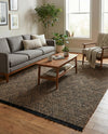 Woven Seaside Jute Collection Area Rug - Oia Rectangle Black and Natural  lifestyle 30