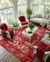 Georgetown Rugs Collection Area Rug - Dupont (Red) Rectangle Red  lifestyle 13