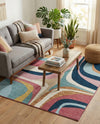 Urban Terrace Collection Area Rug - Venice Rectangle Multi  lifestyle 4