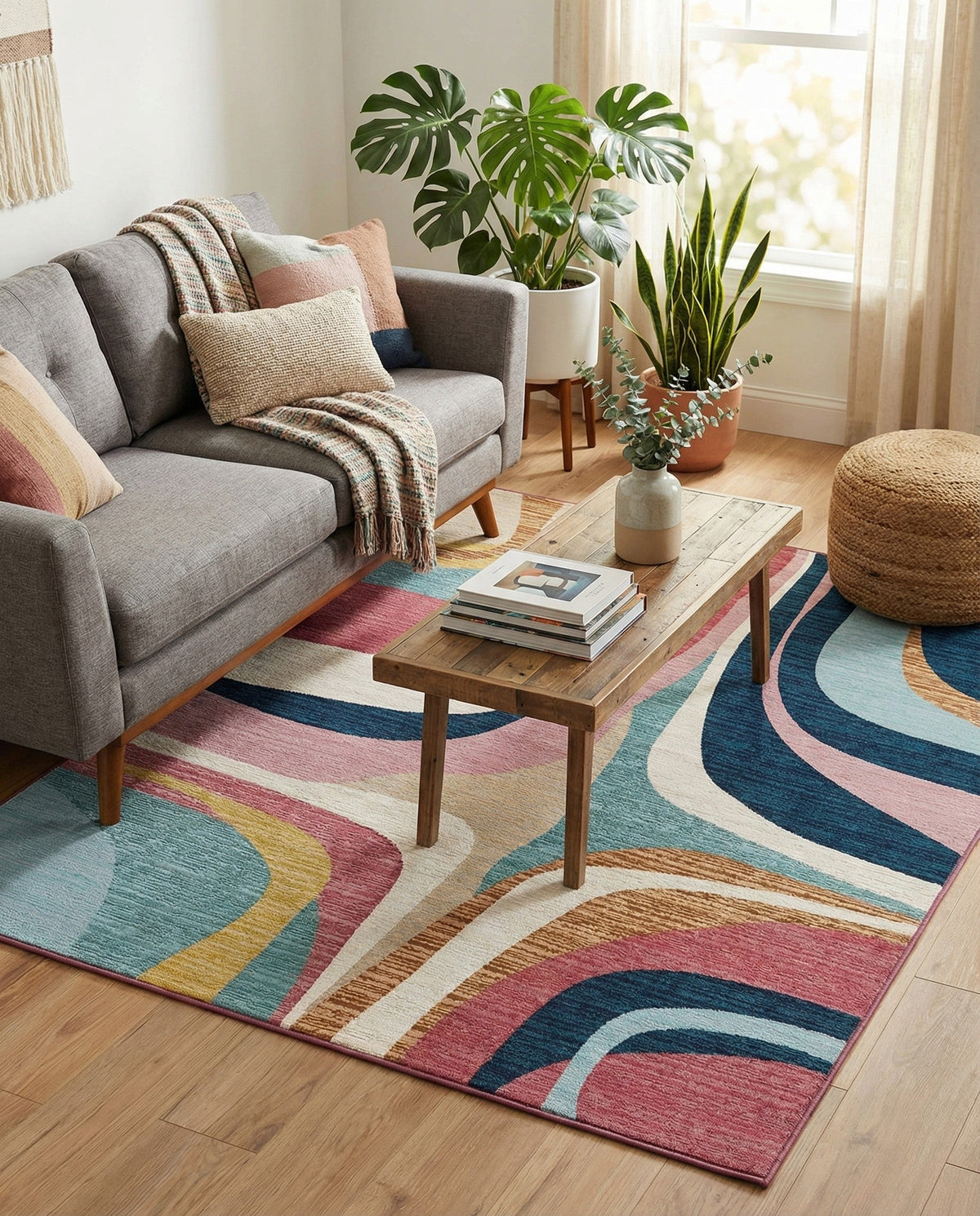 Urban Terrace Collection Area Rug - Venice Rectangle Multi  lifestyle 4