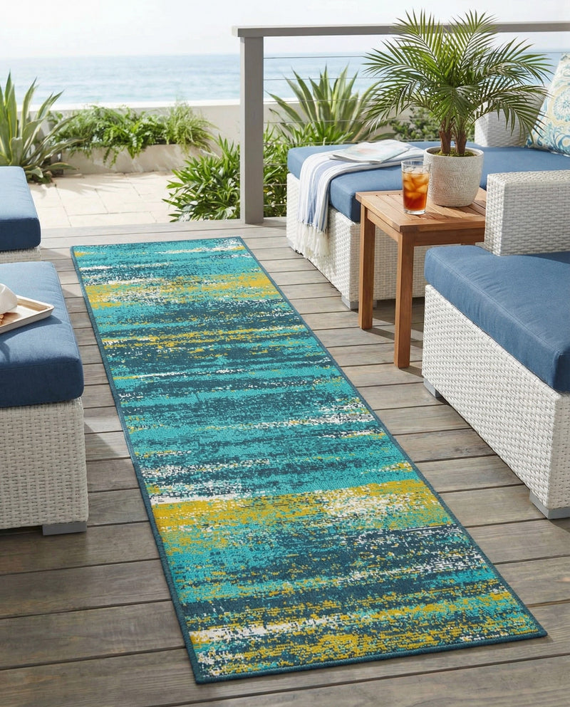 Seaside Haven Rugs Collection Area Rug -  Sandbar Runner Multi.Blue  lifestyle 78