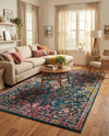 Brighton Terrace Collection Area Rug -  Saltdean Rectangle Navy Blue  lifestyle 5