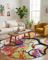 Venetian Elegance Collection Area Rug -  Rialto Round Ivory  lifestyle 25