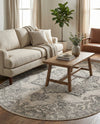 Mykonos Manor Collection Area Rug -  Tinos (Ivory) Oval Ivory  lifestyle 33