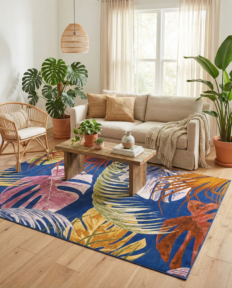Meadow Breeze Collection Area Rug -  Clover Rectangle Multi  lifestyle 34