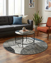 Copenhagen Edge Collection Area Rug -  Amager Round Multi  lifestyle 53