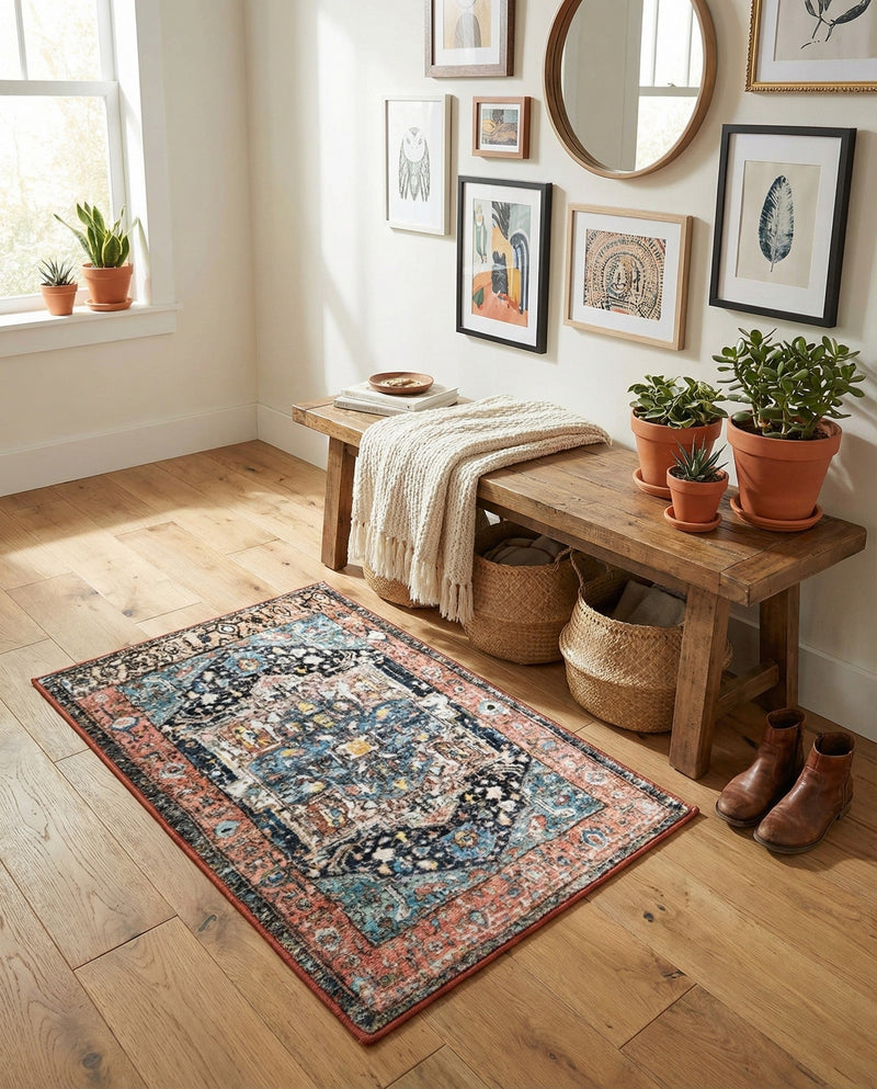Casablanca Tapestry Collection Area Rug - Fes Rectangle Multi  lifestyle 10