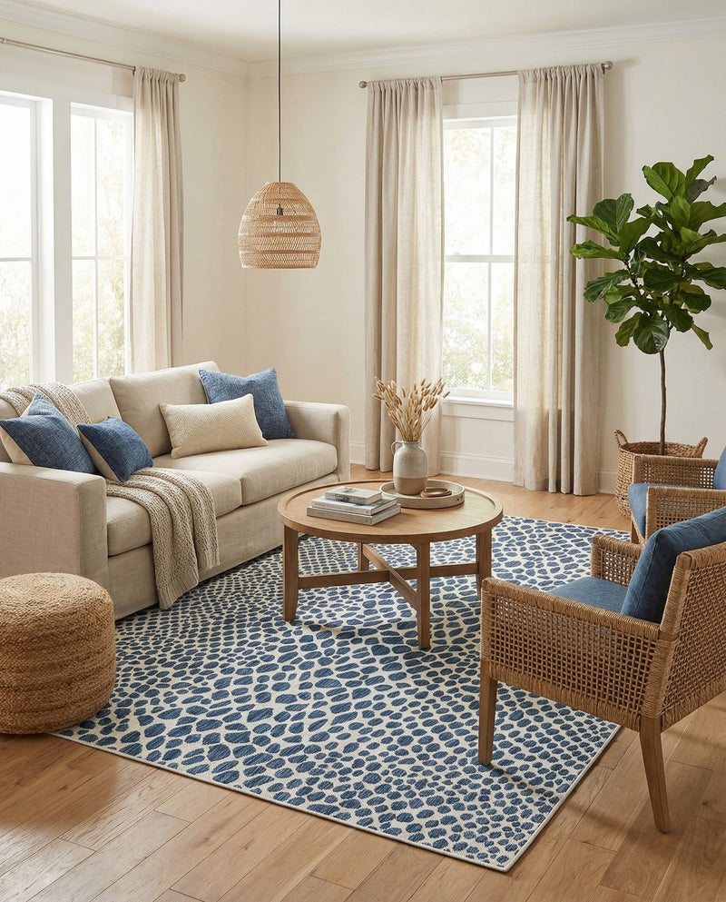 Urban Oasis Rugs Collection Area Rug -  Terrace (Blue) Rectangle Blue  lifestyle 28